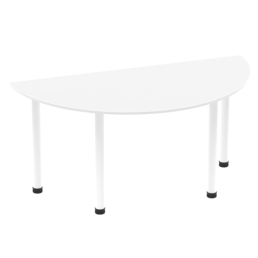 Rayleigh Post Leg Semi Circle Table